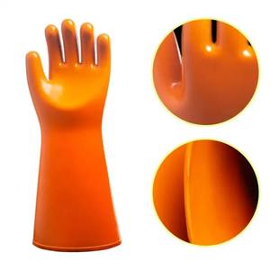 klasse 0 1 2 3 4 schützende hochspannung 10 kv elektrisch isolierte gummi-arbeitshandschuhe isolierhandschuhe test - Product Image 3