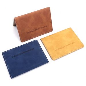 Étui de protection en cuir PU multi-cartes pour passeport, permis de conduire, cartes de visite et cartes de vaccination - Vente en gros - Product Image 4