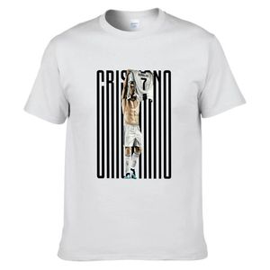 Cross-border Summer Sports Leisure Short-sleeved Breathable Football Star Ronaldo Perimeter Character Printed Cotton <strong>T</strong>-<strong>shirt</strong> - Product Image 3