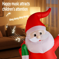 Mobil RC Tiup Huvelon 2.4GHz 4 Saluran Kendali Jarak Jauh Listrik Hadiah Natal Santa Claus