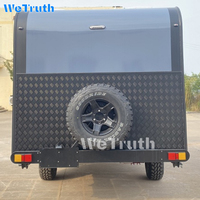 Wetruth Remorque de camping-car légère en aluminium aéronautique pour l'extérieur, charge utile de 500 kg, couleur personnalisable, utilisation tout-terrain, voyage