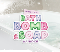 Kit de fabrication de savon pour enfants, kit de science spa 2 en 1, bricolage faites vos propres sels de bain pétillants et savon.