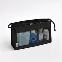 Trousse de Maquillage en Maille Élégante avec Anneau de Suspension, Organisateur de Voyage Multicolore pour Articles de Toilette, pour Femmes et Hommes, Idéal pour les Trajets Quotidiens