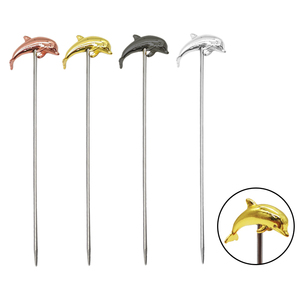 Palillos Decorativos para Cócteles y Palillos para Frutas, Palillos para Aperitivos, Herramientas para Bartender, Barra, Acero Inoxidable Ecológico - Product Image 2