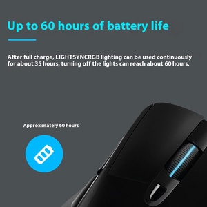 Original <span class=keywords><strong>Logitech</strong></span> <span class=keywords><strong>G703</strong></span> LIGHTSPEED Ratón inalámbrico para juegos 6 Botones programables Ratón óptico con sensor HERO - Product Image 6