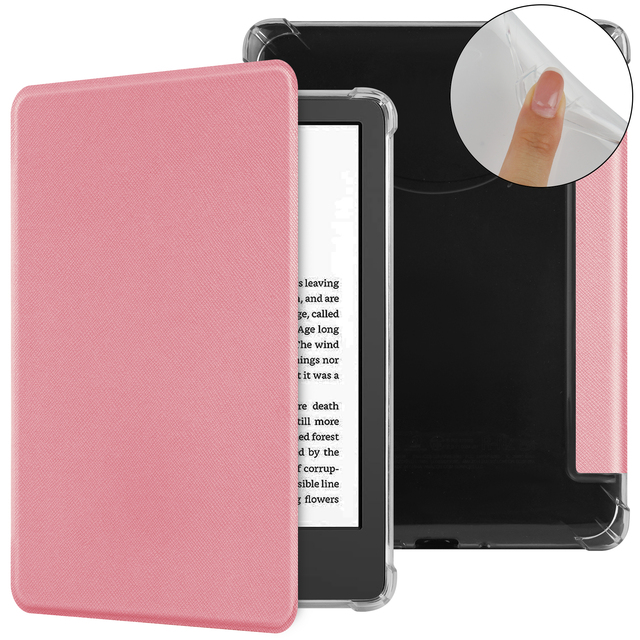 Wholesale Transparent Flap Tablet Cover Case for Kindle Paperwhite 12th 2024 7 Inch with Auto Wake Sleep