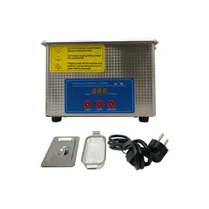 Limpador ultrassônico com máquina de lavar portátil digital de dupla frequência, aparelho de fábrica de injetores de ultrassom de 40KHz