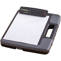 Porte-documents A4 en plastique avec calculatrice pliable par sublimation, ouverture latérale et poignée, pour infirmières et professionnels de la santé