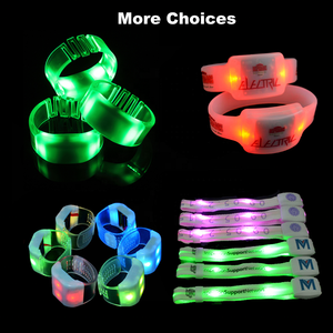 Özel Logo uzaktan kumandalı LED bilezik DMX kontrol LED bileklik spor olay için - Product Image 6