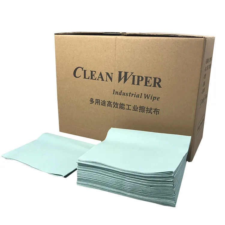 Phòng Sạch Lint Miễn Phí 65gsm JE3 Polycellulose 30X35cm Không Dệt Màu Xanh Lá Cây Lau Cho Làm Sạch Công Nghiệp