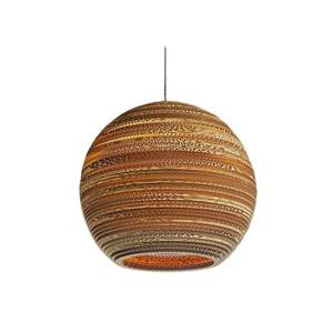 Simple nordique rétro <span class=keywords><strong>dur</strong></span> papier Art pendentif lumière moderne minimaliste Restaurant lustre créatif nid d'abeille nu lampe suspendue - Product Image 6