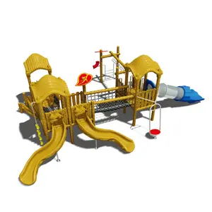 Children Outdoor Wooden Playground Equipment