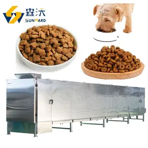 Updated Sunward Big capacity 2 ton/h pet food pellet machine automatic pet food double screw extruder plant maker