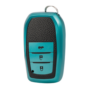 Funda de cuero con textura suave de TPU para llave de coche, carcasa para Toyota <span class=keywords><strong>SIENNA</strong></span> Granvia Highlander Alphard CROWN VELLFIRE, anillos, llavero, bolsa - Product Image 4