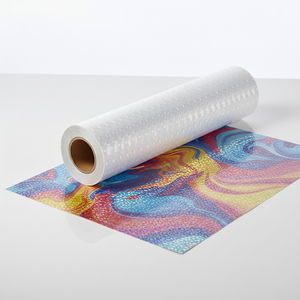 Film en rouleau transparent BOPP auto-adhésif à motif œil de chat 3D, imperméable et résistant à l'humidité, film laminé à froid souple - Product Image 2