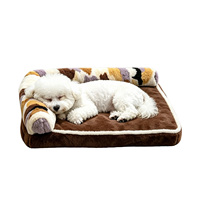 Tempat Tidur Anjing Kucing Mewah Touchdog Model Gua 6D Deep Sleep, Dapat Dicuci, Penutup Dapat Dilepas, Semua Musim, Hangat di Musim Dingin, Ukuran Kecil Besar, Pabrik