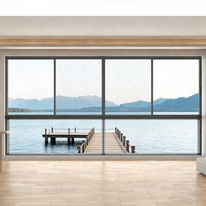 Fenêtre coulissante horizontale en aluminium à rupture de pont thermique, <span class=keywords><strong>double</strong></span> <span class=keywords><strong>vitrage</strong></span> insonorisé, design moderne NFRC, sur mesure - Product Image 1