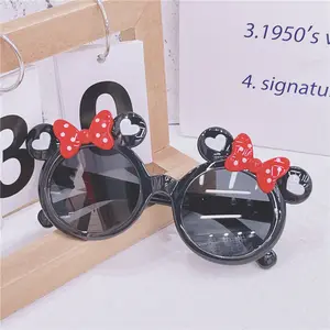 New Bow Children's Sunglasses Baby Little Princess UV400 Sun and UV Protection PC Frame with Big Ear Glasses