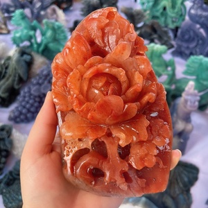 Wholesale Natural Mixed Crystal Carving Phoenix <strong>Grape</strong> Horse Flower Healing Crystal Quartz Animal Craft for Decoration - Product Image 5