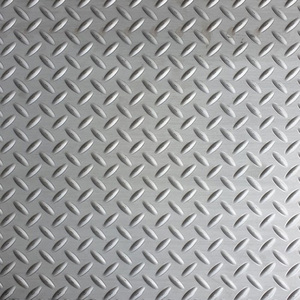 304 304L 316 316L Tear Drop Damier Plaque de sol diamantée en acier inoxydable Feuilles à carreaux antidérapantes en acier inoxydable - Product Image 1