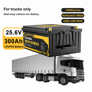 Heavy Duty Truck <b>Battery</b> Bluetooth 25.6v 300ah Lithium <b>Battery</b> <b>24v</b> Lifepo4 <b>Battery</b> for Truck Parking Air Conditioner - Product Image 1