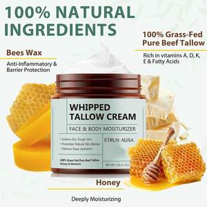 Органические натуральные взбитые сливки для лица и тела со взбитым налетом и медовым бальзамом, торговая марка ETRUN ALISA - Product Image 5