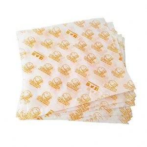 Custom <b>Wax</b> <b>Paper</b> Sheets for Foods Pre-cut Folded Greaseproof <b>Paper</b> Printer Sandwich Hamburger Wraps <b>Paper</b> - Product Image 6