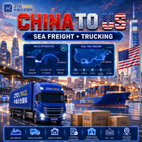 Transitaire FCL Chine-USA, Expédition maritime conteneur complet, Port à Porte, Service logistique DDU USA