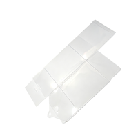 Boîte en plastique transparente 150x150x150mm pour cadeaux de fêtes, bonbons, emballage de faveurs de mariage