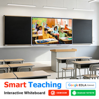 Pizarra Electrónica de 86 Pulgadas para Presentaciones en Salas de Juntas con Sistema Android 16, Conmutación a Windows y Herramientas Integradas de Colaboración