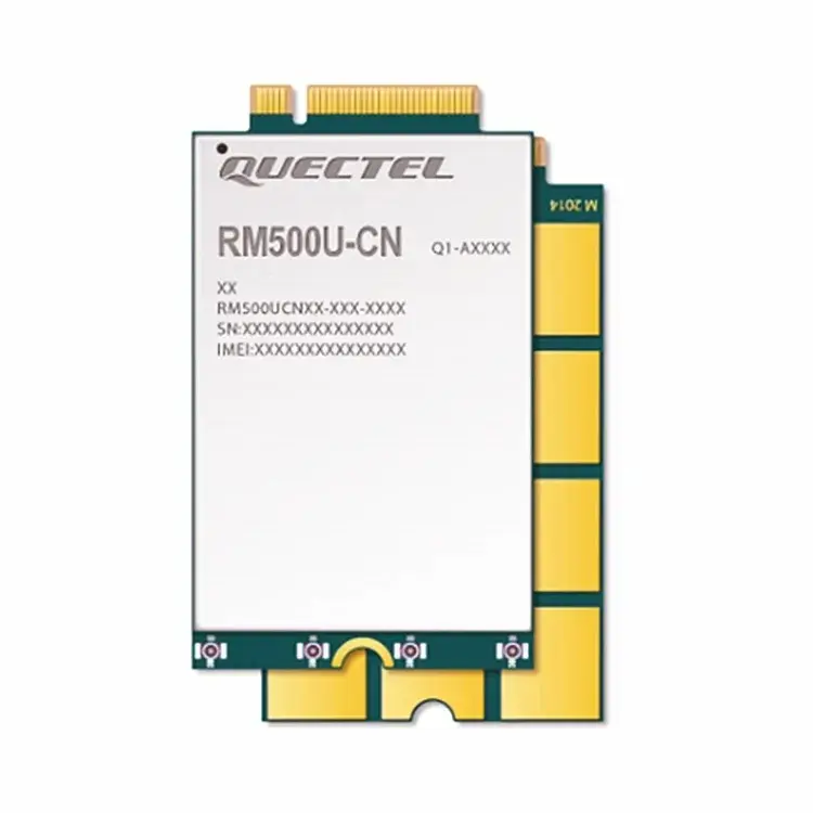 오리지널 Quectel 5G Sub-6 GHz IoT/emb 모듈 RM500U RM500U-CN NSA 및 SA 모드 5G/4G/3G M.2 모듈 지원