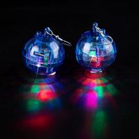 Boucles d'oreilles disco lumineuses LED de haute qualité pour femmes, accessoires de fête et de danse pour Noël, vente en gros