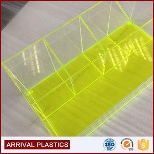 Fábrica al por mayor de acrílico transparente personalizado organizador de maquillaje cajas de almacenamiento estantes de exhibición de cosméticos 3-5mm de espesor Logotipo de pantalla de seda - Product Image 3