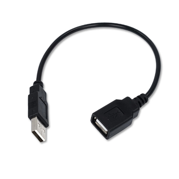 2core usb A male to female black