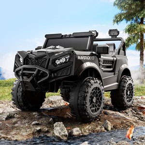   Voiture Électrique pour Enfants Musicale 12V 7Ah Batterie 4x4 Peinte avec Siège en Cuir et Roues en EVA Modèle M32 - Product Image 5