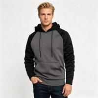 Sweat-shirt à capuche TOLOER pour homme, 100 % polyester, en molleton mélangé, manches longues, avec poches kangourou