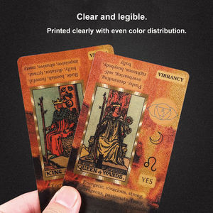 Baraja de Tarot Clásica Rider-Waite con Lámina Dorada, Diseño Artístico Completo y Colorido con Patrón Solar en la Parte Posterior - Product Image 6