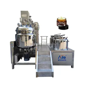 AILE 500L Automatic Vacuum Homogenizer Machine With Cream Cosmetic Mixer For Gel Lotion Making Machine