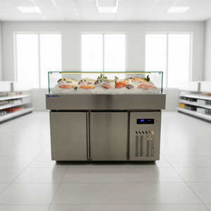Congélateur Commercial Monotempérature à Congélateur Supérieur pour Fruits de Mer, Viandes et Légumes Surgelés, Vitrine Réfrigérée pour Supermarché, 2 Étoiles - Product Image 1