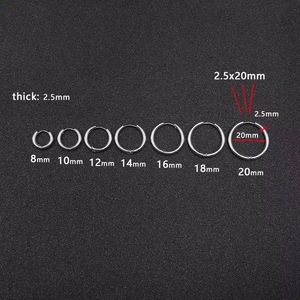 Hypoallergenic 316L Stainless Steel Waterproof Hoop <strong>Earring</strong> for <strong>Men</strong> Women <strong>Sleeper</strong> Ear Cuff <strong>Earrings</strong> Anti Tarnish Jewelry - Product Image 3