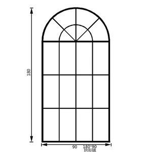 <span class=keywords><strong>Miroir</strong></span> décoratif mural de style européen pour chambre <span class=keywords><strong>à</strong></span> coucher et salon - Product Image 3