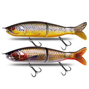 Oem gros gibier d'eau salée en plastique mer basse leurres en gros multi articulé swimbait wobbler de pêche leurre - Product Image 2