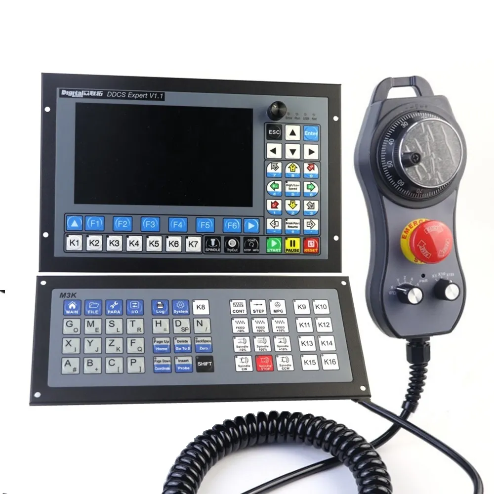 Sonho Digital PLC Controlador DDCS Especialista 3/4/5 Eixo CNC Controlador Kit Com MPG & Teclado Para Cnc Fresadora de Metal