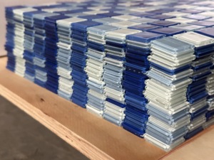 <span class=keywords><strong>Mosaico</strong></span> Foshan JBN, superventas, 300*300, azulejos de <span class=keywords><strong>mosaico</strong></span> de cristal azul para piscina, precio al por mayor, malla fuerte de alta calidad - Product Image 6