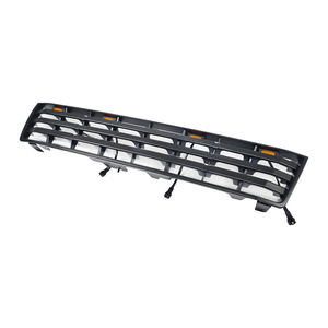 Parrilla Delantera Negra Modificada para Auto con Luz de Parrilla, Compatible con Land Cruiser LC90 LC95 1993-2002 - Product Image 4