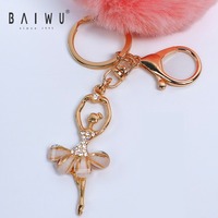 123158002 Baiwu Vivid Color Push Ball Porte-clés Accessoires