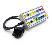 Caja de Conexión para Detector de Protocolos, Caja de Conexión OBDII de 16 Pines, Herramienta de Diagnóstico de ECU para Autos Universales