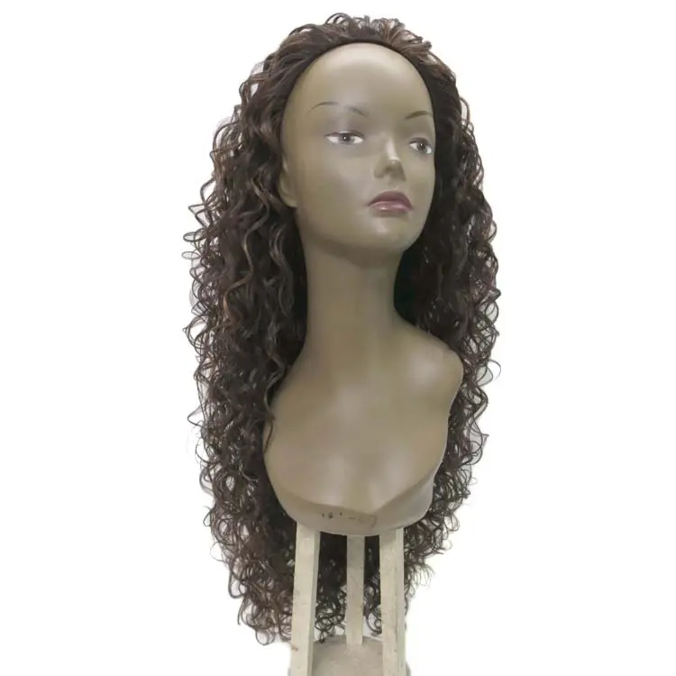Xtrend — serre-tête personnalisés en cheveux synthétiques, bouclés, avec cuticules alignées, perruque pour femmes de teint noir