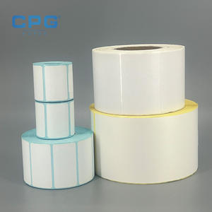 Étiquettes thermiques directes personnalisées anti-huile 4x4 pouces 4x6 pouces 115 g/m² pour colis d'expédition express, rouleau d'autocollants thermiques 4x6 - Product Image 1