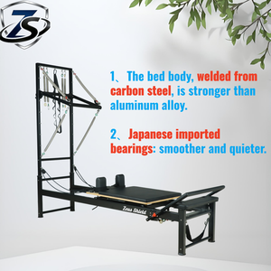 Equipo de Pilates Multifuncional de Alta Calidad para el Hogar, Ajustable y Giratorio <span class=keywords><strong>360</strong></span>°, Reformer de Pilates de Aleación de Aluminio Resistente - Product Image 5